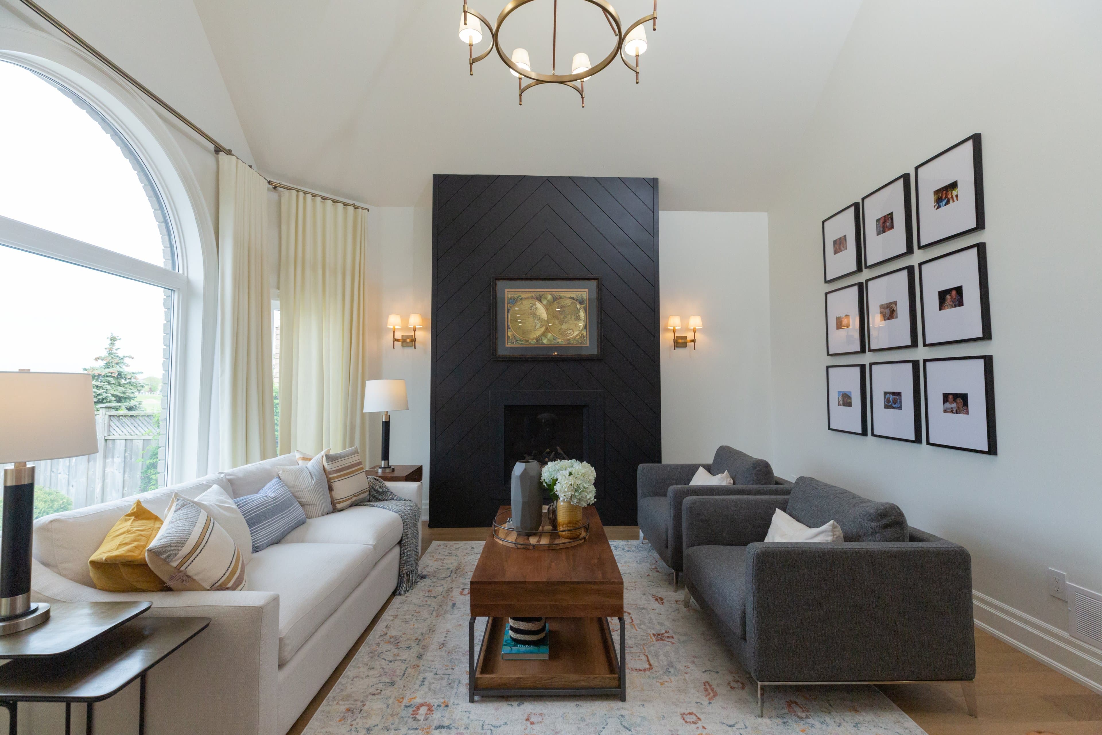 Contemporary living space renovation